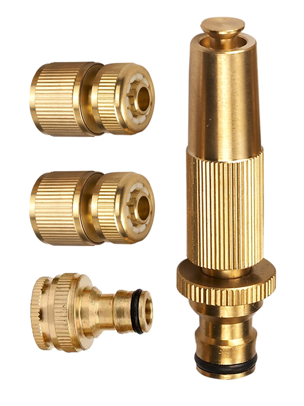 4pcs Brass Hose Connector Set TG7209004-1/2